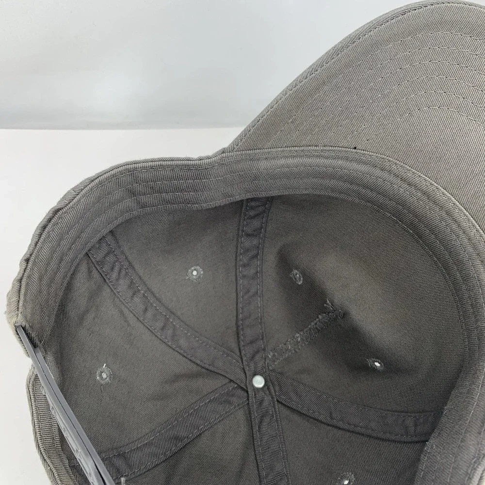 Red Star 46 Hat Women / Youth Gray Adjustable Snapback Baseball Cap DISCOLORED